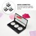 Minkissy 3-Piece Empty Makeup Palette - Portable Folding Eyeshadow Case for Travel | Ideal Container for Lip Balm Creams & Cosmetics - 26mm - Buy Online on GoSupps.com