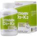 BodyManual Vitamin D3 (5,000 IU) + K2 (MK-7 160 mcg) | Immune & Cardiovascular Support | Brain Health | Bones & Teeth | 60 Easy Swallow Capsules - Buy Online on GoSupps.com