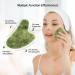 Geeric Gua Sha & Jade Roller Set | Natural Green Facial Massager for Fine Lines Edema & Eye Swelling Relief | International Shipping Available - Buy Online on GoSupps.com