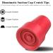Heavy Duty Red Crutch Tips - 4 PCS Non-Slip All Terrain Replacement Caps for Canes & Walkers - Buy Online on GoSupps.com