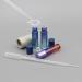 10ml Roll On Bottle Set - 10Pcs Gradient Glass Vials with Funnels & Droppers for Essential Oils & Perfumes | Purple & Blue Gradient - Buy Online on GoSupps.com