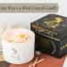 12oz Healing Crystal Candle with Energy Crystals | Manifestation & Meditation Candle for Self Love | Three Wick Aromatherapy Candle - Buy Online on GoSupps.com