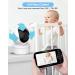MOXTOYU Video Baby Monitor 4.3 HD Screen with 2-Way Talk, Night Vision, Temperature Monitoring, 8 Lullabies - Perfect Gift for Newborns - Buy Online on GoSupps.com