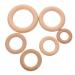 Eringogo 6st Molar wooden circle Accessories Wood Rings Accessories for bite rings made of wood for babies biting accessories made of baby wood made of wood protocol wood ring beech