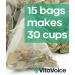 VitaVoice Performance Tea for Throat & Voice Care - Green Mate with Lemongrass, Spearmint, Ginseng, Gingko, Nettle - 15 Luxury Tea Bags - Buy Online on GoSupps.com