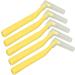 Interdental Toothbrush Set - L-Shaped Brushes for Effective Cleaning & Plaque Removal | 5 Pieces for Braces & Dental Care - Yellow - Buy Online on GoSupps.com