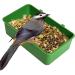 HEYCE Bird Bath for Cage - Pet Bird Baths with 2 Side Hooks | Birdcage Bathroom Bath Tub for Small Parakeet Cockatiel Conure Budgie 3 in 1 Bird Bathing Box Feeding Cup Water Dish - Buy Online on GoSupps.com