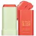 Tongyend Lipstick Blusher Stick 3 in 1 Cream Blush for Lip Cheek Eye Waterproof Lightweight Blush Stick Cream Bronzer Cream Blusher Moisturize and Buildable Blush for Makeup for Women(Orange) Orange 46 g (Pack of 1)