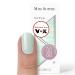 Miss Sophie Nail Foil - Minty - Solid Color Green Nail Wraps - 24 ultra-thin self-adhesive long-lasting nail foils Minty 24