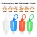COHEALI 30ML Travel Bottles Set - Portable Containers with Silicone Sleeve and Wrist Keychain - Buy Online on GoSupps.com