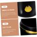 Travel Toothbrush Cup Set - Portable Gilded Mouthwash & Toothpaste Holder - Black 20x7.5CM for International Shipping - Buy Online on GoSupps.com