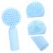 POPETPOP Silicone Face Brush Facial Exfoliator Scrubber Facial Bridges Exfoliating Facial Brush Pore Scrubber Face Scrubbers Exfoliating Face Scrubber Miss Manual Silica Gel Scrub Brush 11x5cm Sky-blue - Buy Online on GoSupps.com