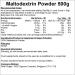 Maltodextrin Powder 500g - Fast-Release Carbohydrate Supplement - Buy Online on GoSupps.com