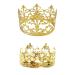 2 PCS Gold Crown Cake Topper Princess Cake Toppers Tiara Cake Decoration Ornaments Crown Cake Toppers for Wedding Birthday Cake Decoration