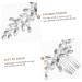 DOITOOL rhinestone side comb decorative hair combs manual comb hair rhinestone clips for hair Glass Miss hair comb Hair piece bride hair comb clips European and American hairpin - Buy Online on GoSupps.com