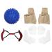 Hallux Valgus Corrector Set | Toe Separator Correction Pad with Massaging Ball - 5PCS Foot Care Tool - Buy Online on GoSupps.com