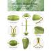 GLOW LUX Jade Roller & Gua Sha Set - Boost Radiance Reduce Puffiness & Enhance Skincare Routine - International Shipping Available - Buy Online on GoSupps.com