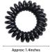 JOYOYO 20 Pcs Black Spiral Hair Ties - Traceless Waterproof Ponytail Holders for Women and Girls - Buy Online on GoSupps.com