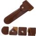Minkissy Portable Leather Razor Holster - Double-Edged PU Case for Safe Storage & Travel - Buy Online on GoSupps.com