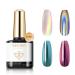 modelones No Wipe Gel Top Coat High Gloss Shiny Long Lasting Top Coat Gel for Chrome Nail Powder and Clear Nail Gel 10ml Soak Off Nail Lamp Top Coat Gel Nail Polish for Home DIY and Nail Salon