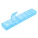 Auvon tablet box 7 days pills 7 days with improved open design medication box German BPA-free portable pills box for medication vitamins fish oil etc. (blue) B-blue