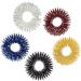 Ultnice 5-Piece Spiky Sensory Finger Rings - Acupressure Massager & Fidget Toys for Pain Relief (Gold Silver Black Blue Red) | International Shipping - Buy Online on GoSupps.com