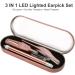 3pcs Ear Picker Tweezers Ear Wax Removal Tool with Light and Storage Box - Rose Gold | For Kids and Adults - Buy Online on GoSupps.com