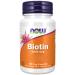 Now Foods Biotin 1000mcg Vitamin B7 High Dosed 100 Vegan Capsules Lab Tested Gluten Free Soy Free Vegetarian Non-GMO