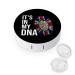 It's in My DNA Anguilla Flag Contact Lens Case Travel Portable Travel Contact Lens Box with Mirror