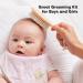 Baby Hair Brush with Soft Goat Bristles - Cradle Cap Brush for Infant Toddler Kids (Walnut Oval) - Buy Online on GoSupps.com