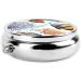 Colorful Fish Printed Mini Round Pill Box | 3 Compartment Travel Organizer | Portable Pill Case for Home & Office - Buy Online on GoSupps.com