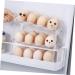 Mikikit Egg Holder 2 Pcs Transparent Egg Lattice Eggs Frame Holder Clear Egg Storage Holder Kitchen Supplies re-usable - Buy Online on GoSupps.com