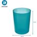 iDesign Finn Compact Round Plastic Trash Can - Teal, 7.64 x 10 - Bathroom, Bedroom, Home Office, Dorm - Buy Online on GoSupps.com