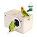 EMUST Parakeet Nesting Box, Bird Nest Breeding Box with Drinking Bottle Wood House for Finch Lovebirds Cockatiel Budgie Conure Parrot