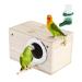 EMUST Parakeet Nesting Box, Bird Nest Breeding Box with Drinking Bottle Wood House for Finch Lovebirds Cockatiel Budgie Conure Parrot