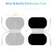 LotFancy TENS Unit Replacement Pads 4PCS 4.3 x 6 Adhesive Electrode Pads for Electrotherapy EMS Muscle Stimulation Machine Butterfly Shape - Buy Online on GoSupps.com