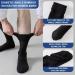 Diabetic Bamboo Socks 4 Pairs for Men & Women - Loose Fit Non-Binding Top - Improves Circulation - Medium Black - Buy Online on GoSupps.com