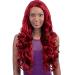 Wig Ladies Long Hair Red Long Cosplay Women Brazilian Wavy Synthetic Curly Hair 70s 50s 80s 60s