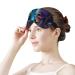 Colored Skulls and Plants Sleep Eye Mask for Women Men - Elastic Headband for Sleep Travel Nap - Buy Online on GoSupps.com