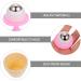 LALAFINA 2 STK Rollerball Massage Device | Manual Back Massage & Palm Body Roller | Portable Muscle Relief | Pink 6.5x5cm - Buy Online on GoSupps.com
