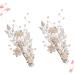 minkissy 2 Set Hairpin Trim Wedding Hair Comb Leaves Hairclip Bridal Hair Accessories Flower Leaf Hair Clip Bridal Hair Clips Wedding Hair Barrette Bridesmaid Hair Clips Miss Mosaic Manual - Buy Online on GoSupps.com