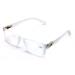 V.W.E. Men Lightweight Rectangular Readers Spring Hinge Matte Reading Glasses Frost Translucent Frost 1.75 x