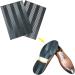 Unikstep 2 Pairs Shoe Sole Repair Rubber Sheets - Size 7.1x4.7 Inches | Outer Front Sole and Heel Replacement Pads for Anti-Slip, Noise Reduction, Non-Skid Protection - Buy Online on GoSupps.com