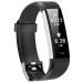 Kummel Fitness Tracker with Heart Rate Monitor, Waterproof Activity Tracker with Pedometer & Sleep Monitor, Calories, Step Tracking for Women Men (Black)