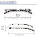 MMOWW 4 Pack Men's & Women's Rectangle Blue Light Blocking Glasses - 3.5 Magnification | Stylish and Comfortable - Buy Online on GoSupps.com