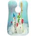 Funny Christmas Snowmen Beard Bib Apron | Waterproof Grooming Cloth for Men - Ideal Gift for Shaving & Trimming - Buy Online on GoSupps.com