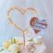 KIPETTO Love Heart Pearls LED Cake Topper | Perfect for Birthday Wedding Anniversary & Party Decorations - Buy Online on GoSupps.com
