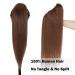 SEGO Real Hair Ponytail Extension - 14 Medium Brown Clip-In Braid | 100% Remy Hair | 105g - Buy Online on GoSupps.com
