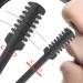 2024 2-in-1 Nasal Hair Cutter - Double Sided Nose Hair Knife & Portable Hair Remover Tool | 360 Rotating Design Soft Spoon Head - Gray - Buy Online on GoSupps.com