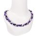 MapofBeauty 22 Inch 3 Rope Sport Ropes Nylon Braided Necklace in Black/White/Purple - Buy Online on GoSupps.com